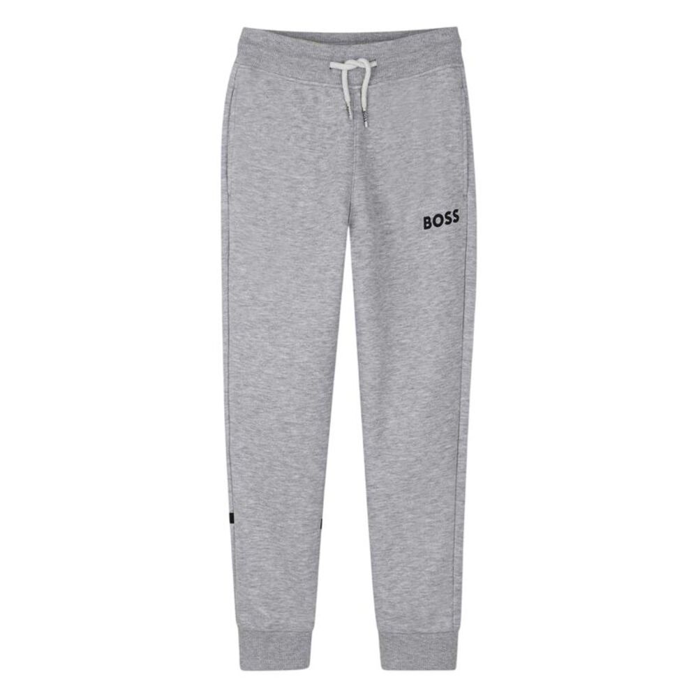 Boss Childrens/Kids Wordmark Slim Joggers / Gray